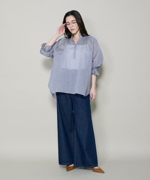 I.T.'S. international / イッツインターナショナル シャツ・ブラウス | コットンシルクギャザーフリルブラウス | 詳細2