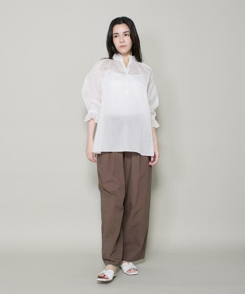 I.T.'S. international / イッツインターナショナル シャツ・ブラウス | コットンシルクギャザーフリルブラウス | 詳細6