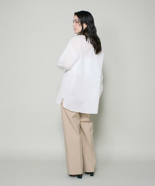 I.T.'S. international / イッツインターナショナル シャツ・ブラウス | コットンシルクフリルデザインブラウス | 詳細5