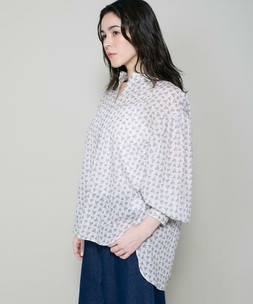 I.T.'S. international / イッツインターナショナル シャツ・ブラウス | トライアングルプリントコットンブラウス | 詳細10