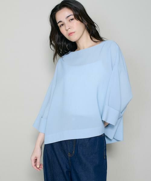 I.T.'S. international / イッツインターナショナル シャツ・ブラウス | ワイドスリーブブラウス（サックス3）