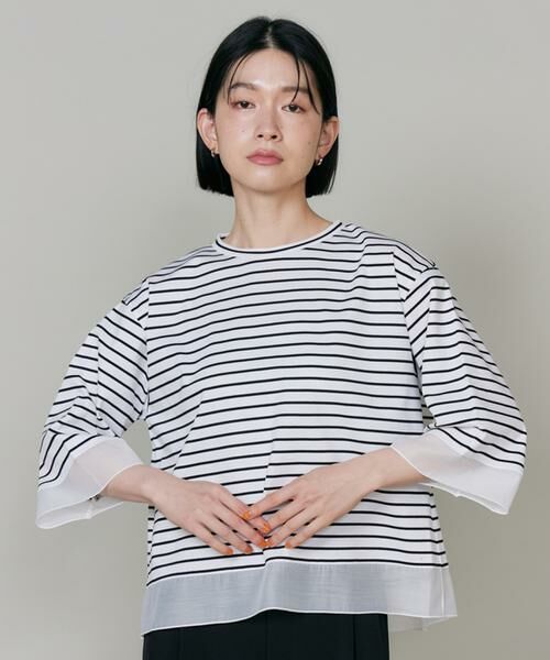 I.T.'S. international / イッツインターナショナル Tシャツ | シアードッキングプルオーバー（ボーダー7）