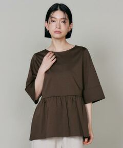 I.T.'S. international / イッツインターナショナル Tシャツ | ペプラムギャザープルオーバー