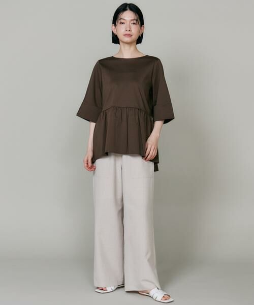 I.T.'S. international / イッツインターナショナル Tシャツ | ペプラムギャザープルオーバー | 詳細9