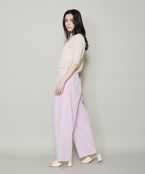 I.T.'S. international / イッツインターナショナル ニット・セーター | ハーフスリーブクルーネックニット《ガスコットン》 | 詳細7