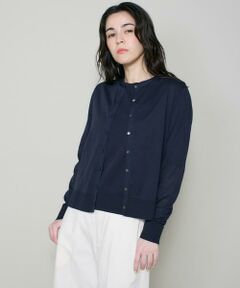 I.T.'S. international / イッツインターナショナル カーディガン・ボレロ | クルーネックカーディガン《ガスコットン》