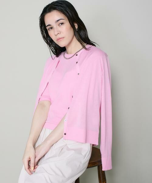 I.T.'S. international / イッツインターナショナル カーディガン・ボレロ | クルーネックカーディガン《ガスコットン》 | 詳細2