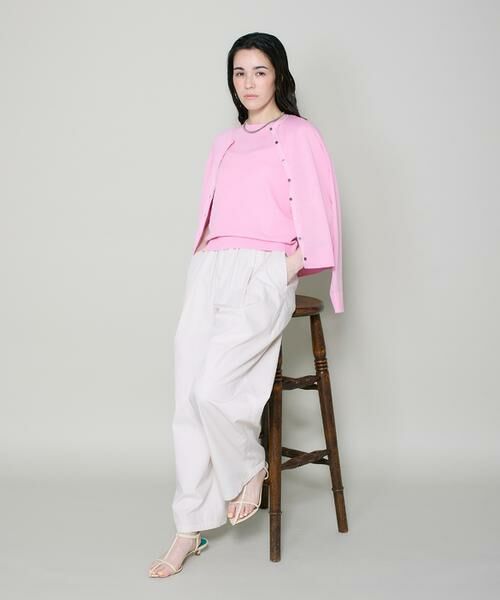 I.T.'S. international / イッツインターナショナル カーディガン・ボレロ | クルーネックカーディガン《ガスコットン》 | 詳細3