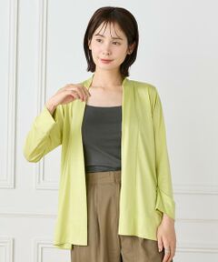 I.T.'S. international / イッツインターナショナル カットソー | ミドル丈ニュアンスカーディガン　