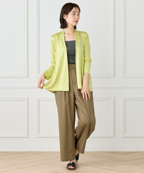 I.T.'S. international / イッツインターナショナル カットソー | ミドル丈ニュアンスカーディガン　 | 詳細10