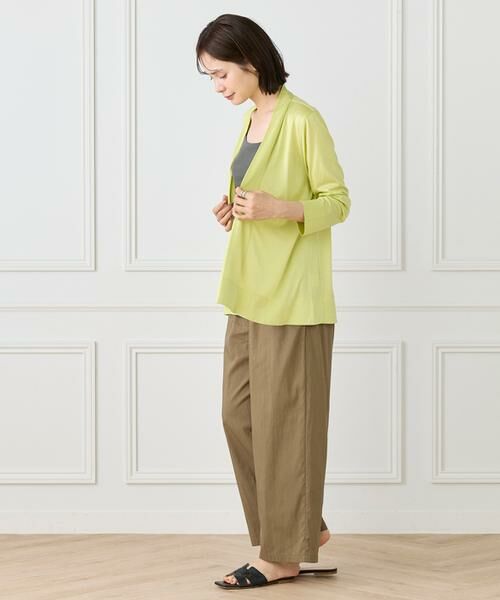 I.T.'S. international / イッツインターナショナル カットソー | ミドル丈ニュアンスカーディガン　 | 詳細11