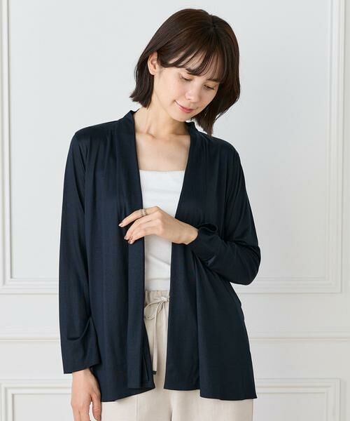 I.T.'S. international / イッツインターナショナル カットソー | ミドル丈ニュアンスカーディガン　 | 詳細13