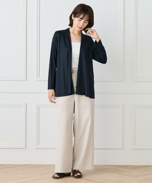 I.T.'S. international / イッツインターナショナル カットソー | ミドル丈ニュアンスカーディガン　 | 詳細15