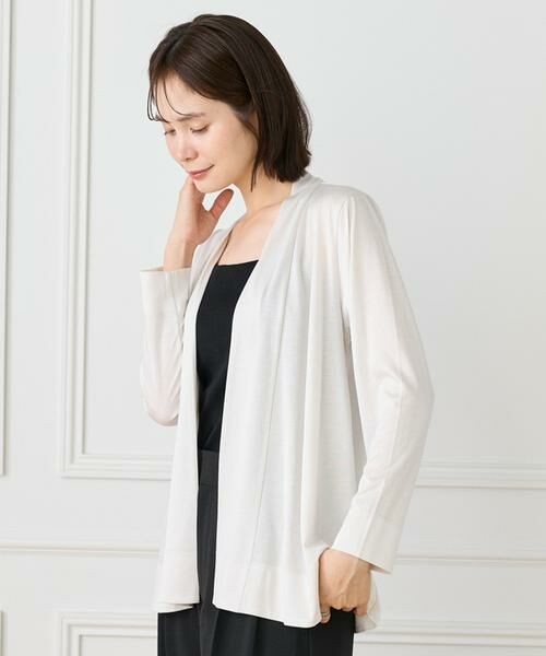 I.T.'S. international / イッツインターナショナル カットソー | ミドル丈ニュアンスカーディガン　 | 詳細4