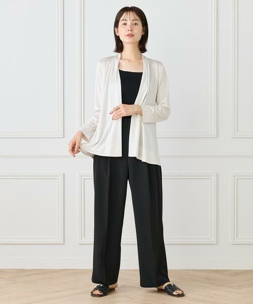 I.T.'S. international / イッツインターナショナル カットソー | ミドル丈ニュアンスカーディガン　 | 詳細6