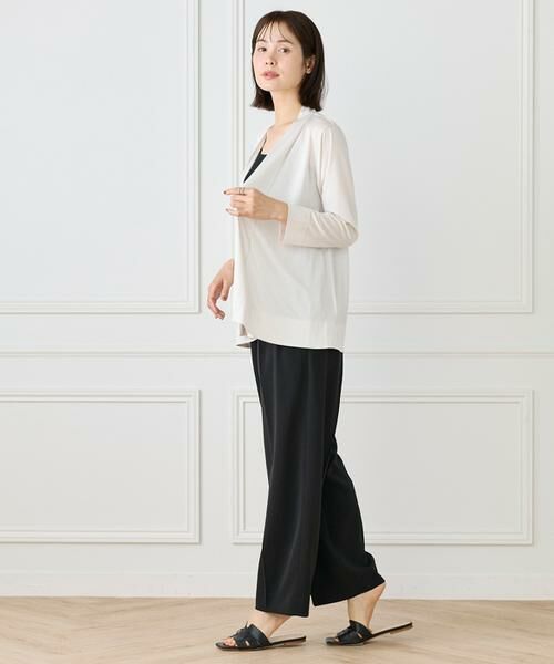 I.T.'S. international / イッツインターナショナル カットソー | ミドル丈ニュアンスカーディガン　 | 詳細7