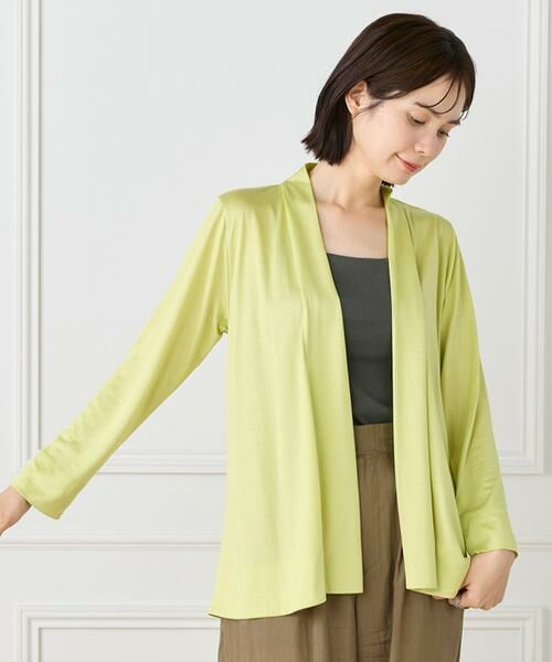 I.T.'S. international / イッツインターナショナル カットソー | ミドル丈ニュアンスカーディガン　 | 詳細8