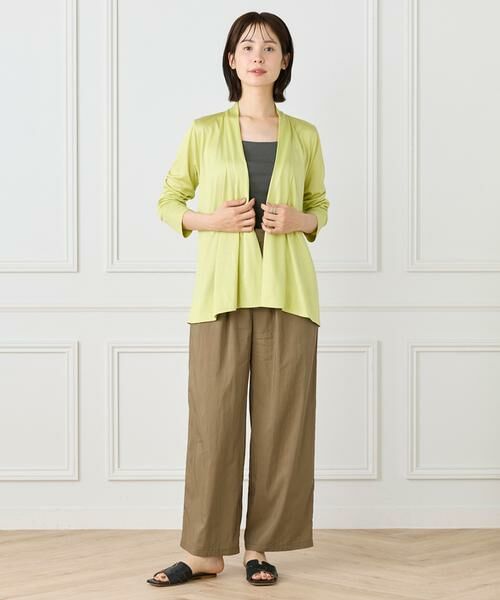 I.T.'S. international / イッツインターナショナル カットソー | ミドル丈ニュアンスカーディガン　 | 詳細9