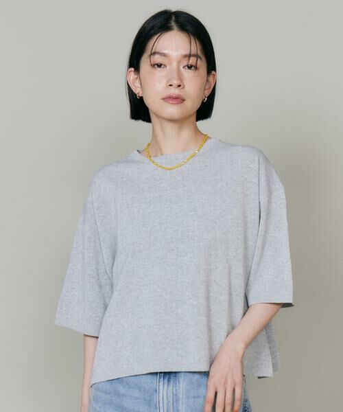 I.T.'S. international / イッツインターナショナル ニット・セーター | ボクシーニットTEE（グレー1）