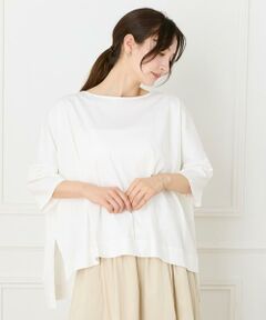 I.T.'S. international / イッツインターナショナル Tシャツ | ボートネックオーバーサイズプルオーバー　