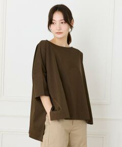 I.T.'S. international / イッツインターナショナル Tシャツ | ボートネックオーバーサイズプルオーバー　