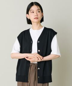 I.T.'S. international / イッツインターナショナル ベスト | Vネックニットジレ