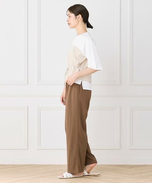 I.T.'S. international / イッツインターナショナル Tシャツ | ビスチェドッキングカットソー｜1枚で華やぐビスチェ風メリハリTシャツ | 詳細6