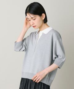 I.T.'S. international / イッツインターナショナル ニット・セーター | 配色ニットポロ｜大人の日常を上品に彩るポロニット