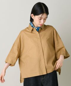 I.T.'S. international / イッツインターナショナル シャツ・ブラウス | 5分袖シャツブラウス｜揺れる変形裾で魅せる大人の旬ブラウス