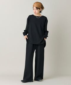 I.T.'S. international / イッツインターナショナル その他パンツ | ジョーゼットストレートパンツ|ラクに美しく決まる上品ワイドパンツ