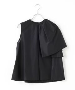 J-FACTORY / ジェイファクトリー シャツ・ブラウス | 綿シルク平織りアシンメトリーブラウス