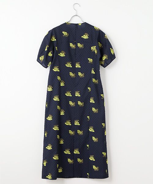 J-FACTORY / ジェイファクトリー ロング・マキシ丈ワンピース | ミモザジャカードドルマンワンピース | 詳細1