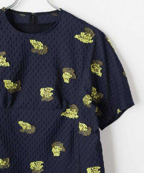 J-FACTORY / ジェイファクトリー ロング・マキシ丈ワンピース | ミモザジャカードドルマンワンピース | 詳細2