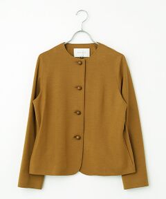 J-FACTORY / ジェイファクトリー ノーカラージャケット | クルーネックジャケット