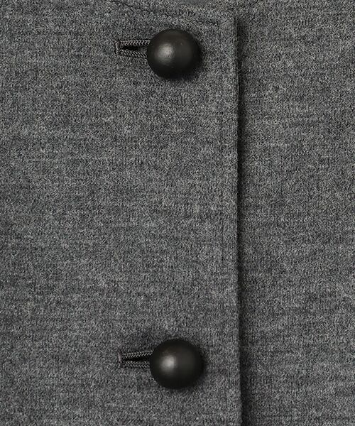 J-FACTORY / ジェイファクトリー ノーカラージャケット | クルーネックジャケット | 詳細1