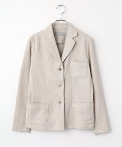 J-FACTORY / ジェイファクトリー テーラードジャケット | かのこ編みニットジャケット