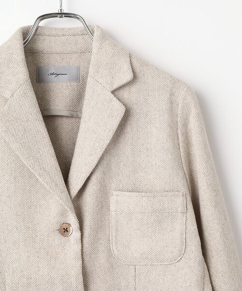 J-FACTORY / ジェイファクトリー テーラードジャケット | かのこ編みニットジャケット | 詳細3