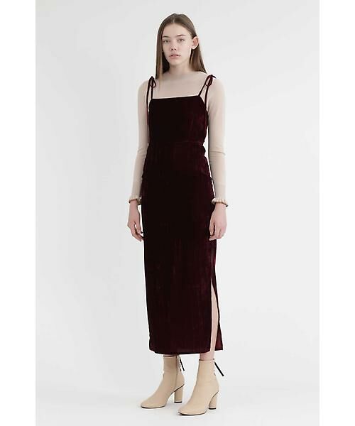 セール プリーツベルベットマキシワンピース ワンピース Jillstuart ジルスチュアート ファッション通販 タカシマヤファッションスクエア