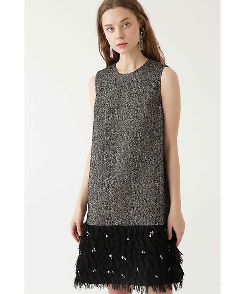 セール エレクトラ ツイード カットジャガードワンピース ワンピース Jillstuart ジルスチュアート ファッション通販 タカシマヤファッションスクエア