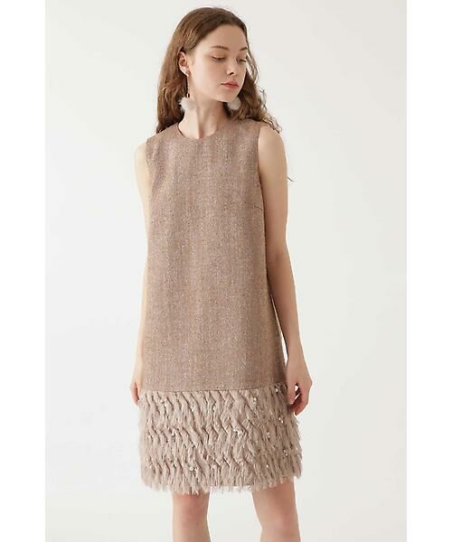 セール エレクトラ ツイード カットジャガードワンピース ワンピース Jillstuart ジルスチュアート ファッション通販 タカシマヤファッションスクエア