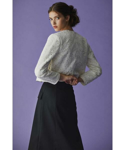 ◆《Endy ROBE》マリルレースノーカラーブルゾン ◆《Endy ROBE》マリルレースノーカラーブルゾン