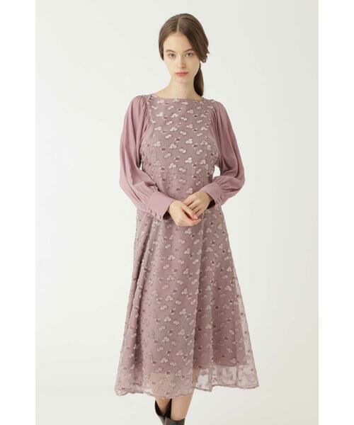 セール ベルフラワージャガードワンピース ワンピース Jillstuart ジルスチュアート ファッション通販 タカシマヤファッションスクエア