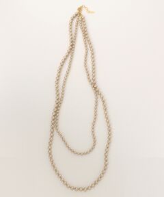 コットンパール2連　ネックレス