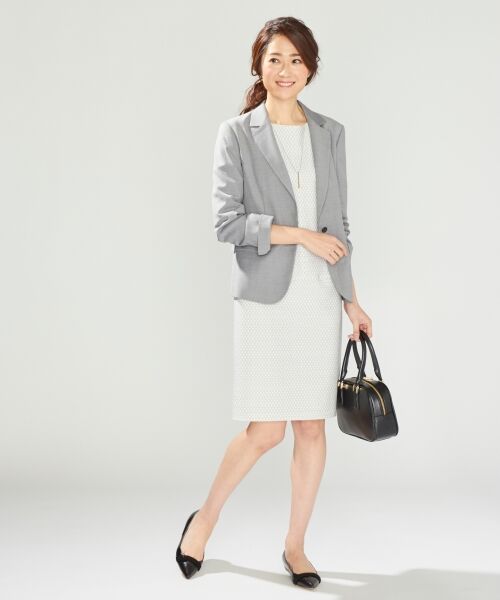 セール 17春のweb限定 バスケットキカストレッチ ワンピース ミニ丈 ひざ丈ワンピース 自由区 ジユウク ファッション通販 タカシマヤファッションスクエア