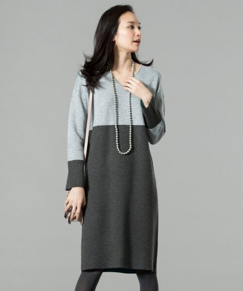 セール 2way リバーシブル ニットワンピース ロング マキシ丈ワンピース 自由区 ジユウク ファッション通販 タカシマヤファッションスクエア