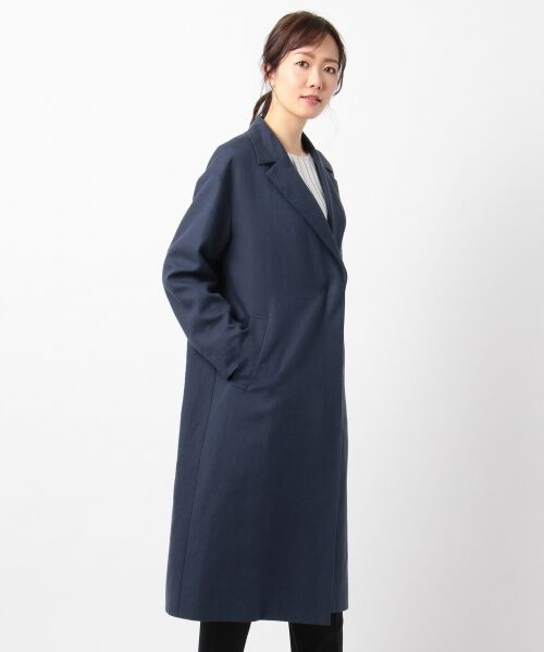 【VERY3月号掲載】DOUBLE FACE LINEN コート(検索番号W24)