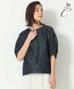 【Class Lounge】COTTON ACETATE DENIM ブラウス