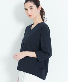 HIGHSTRETCH JERSEY Vネックカットソー