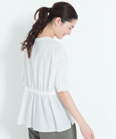 自由区 / ジユウク ニット・セーター | コットンアセテート バックギャザーニット(検索番号E66)