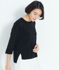 自由区 / ジユウク ニット・セーター | コットンアセテート 七分袖ニット